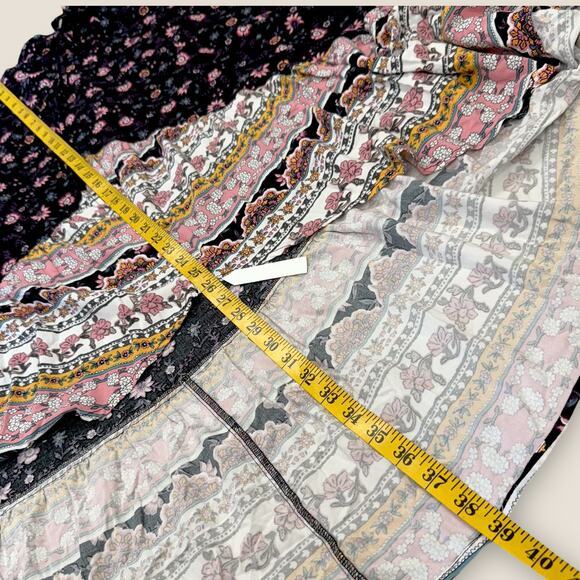 Torrid Floral Faux Wrap Tiered Ruffled Maxi Skirt High Low Size 12/L Coquette - Picture 12 of 14